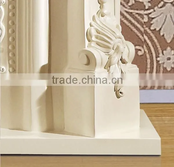 Western Stye Indoor Wite Marble Fireplaces photo-6