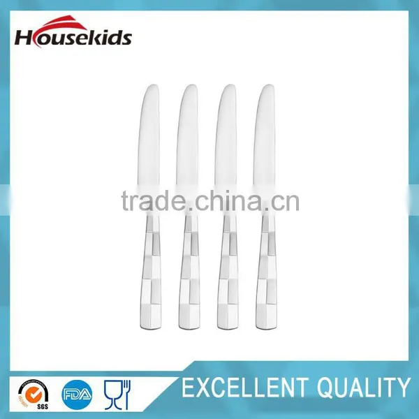 Silver Checkered Stainless Steel Flatware photo-3