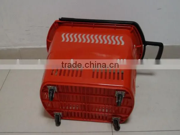 Double Handle Supermarket Plastic Shopping Basket photo-5