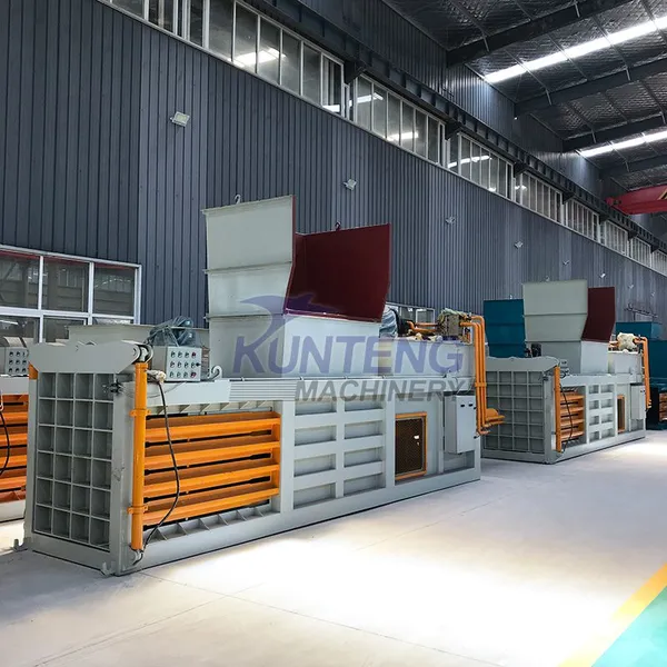 Industrial Hydraulic Horizontal Straw Agricultural Waste Metal Baler Municipal Solid Waste Baler EPC photo-2