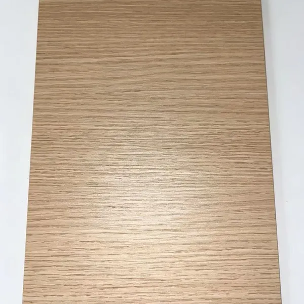 Light Straight Grain Melamine Faced Eco Panel E0 Grade Scratch Resistant Decorative Wood Board For Cabinet Wardrobe Wall Panel
