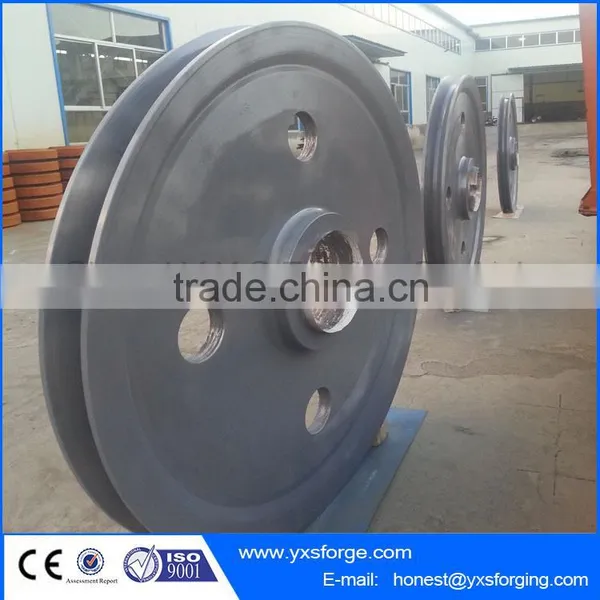 Customized Alloy Steel Forged Pulley Wheel photo-2