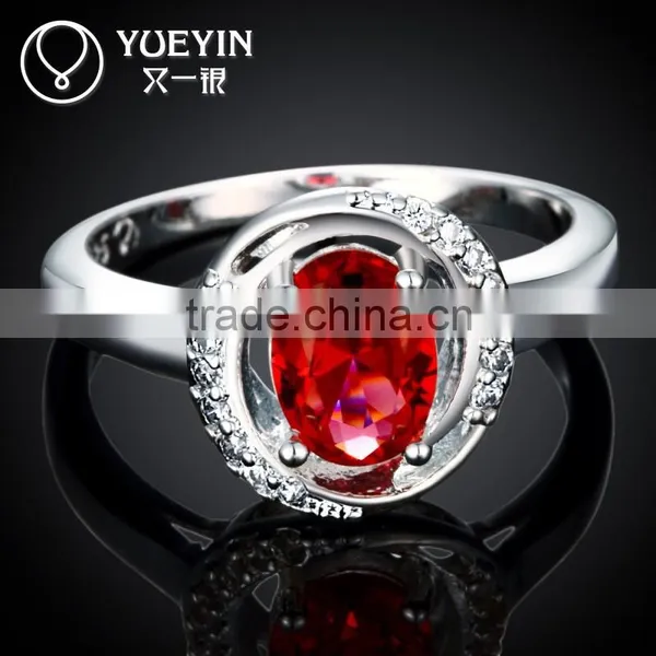 Wholesale Factory Price Elegant Metal Copper Zircon Ring Wedding Jewelry photo-2