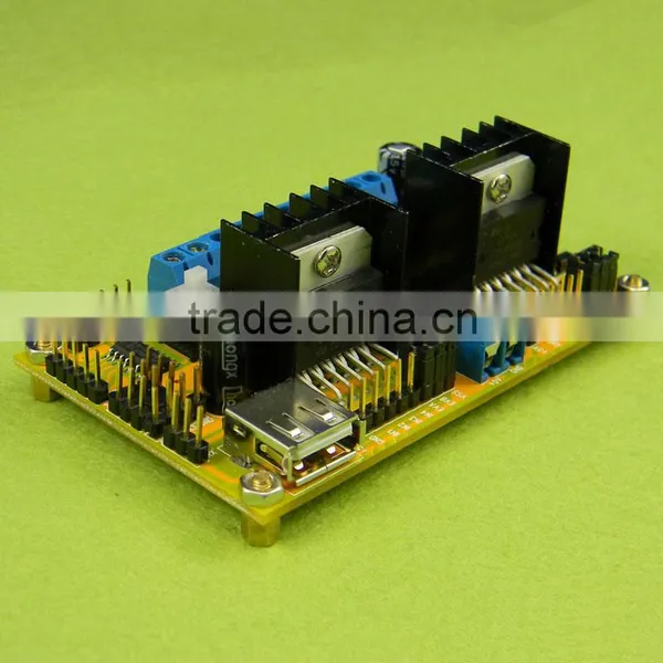 L298N/ Four DC Three Stepper Motor Drive / Drive Power Supply Integrated /WIFI Car Driver Board photo-2