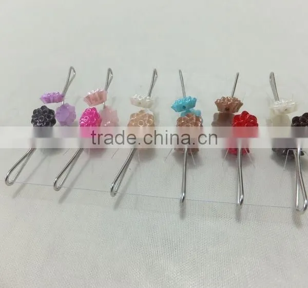 Cheap Price Popular Round Muslim Scarf Clips and Brooches Dubai Hijab Clips PDJ0126 photo-6