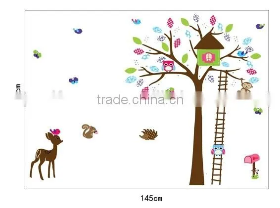 ALFOREVER Pvc Owl Decals,pvc Owl Sticker for Home Decoration photo-4