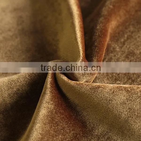 100 Polyester Tricot Fashion Style Shiny Velvet Sofa Fabric For Upholstery Decoration photo-4
