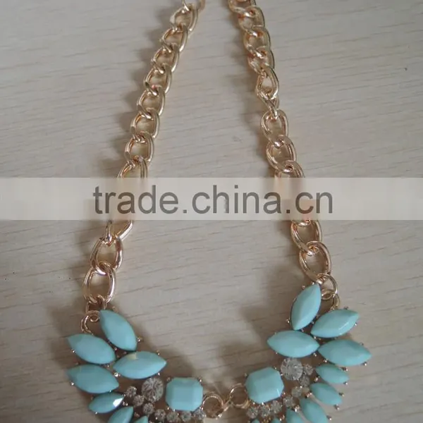 Fashion Jewelry Necklace With Gold Chain Used As Collar for Ladies Dress - N1412008 photo-2