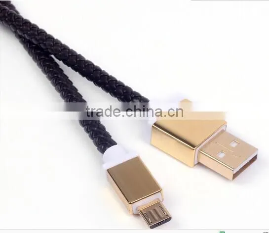 Fashion Leather Design for Iphone5 Cable on Sale