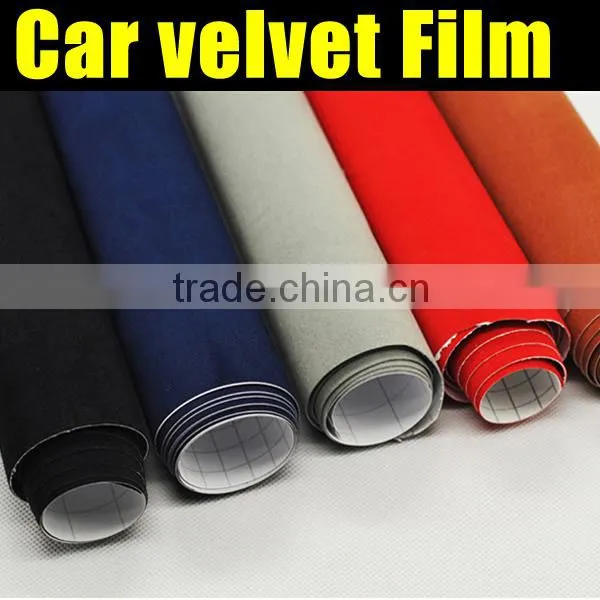 Velvet Fabric Car Wrap Film/Velvet Film for Vehicle /1.35m*15m/Roll photo-5