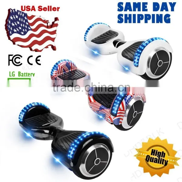 2016 Bluetooth Electric Two Wheels Self Balancing Scooter With LG Battery US Plug Benz Wheel Wholesale Ancheer 6.5 Inch AM002554
