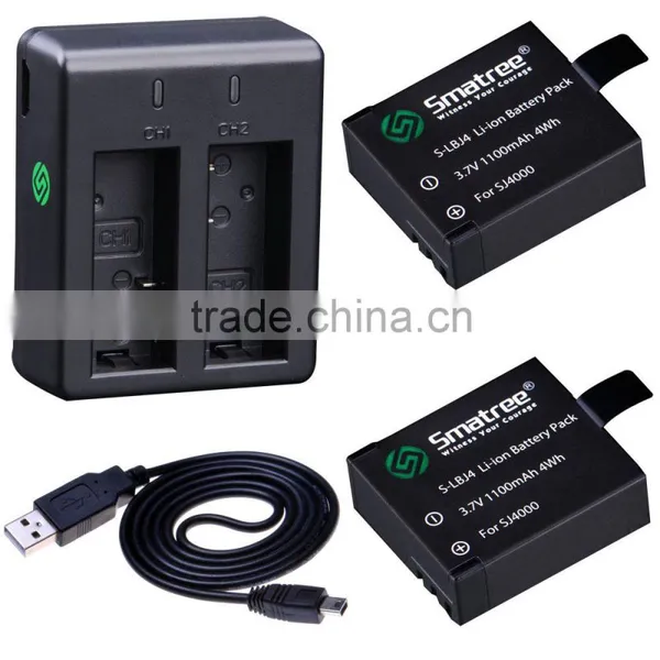 Smatree Gopros Accessories Sj4000 Battery Go Pro Kit Accessories Factory High Quality