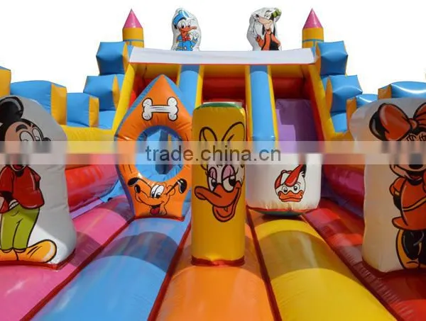 Cartoons Mickey Castle Slide, Inflatable Castle Slide for Children photo-4