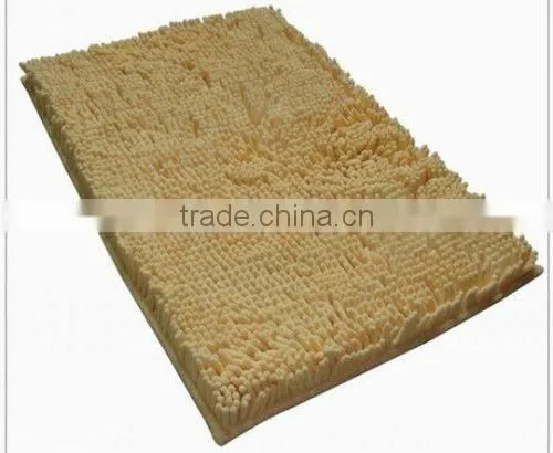 Chenille High Pile Floor Mat With Pvc Anti Slip Base photo-3