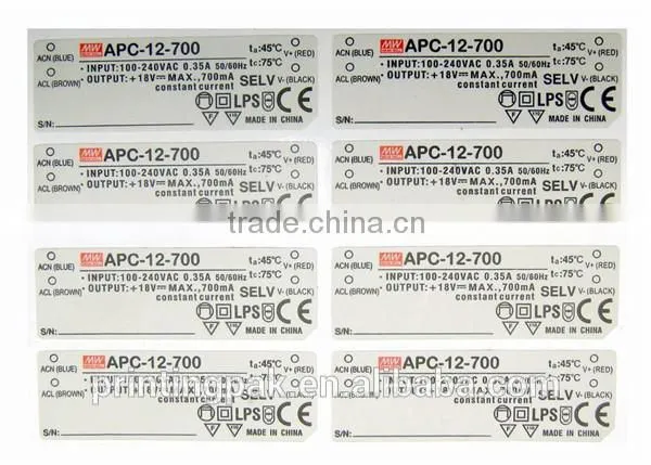 Custom Silver Aluminum Barcode Round Packaging Label Stickers photo-2