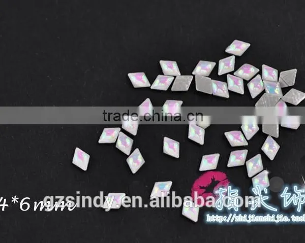 Korean Style Flat Back Glass Resin Stone Opal Decorative Stones ZX:SZ574 photo-3
