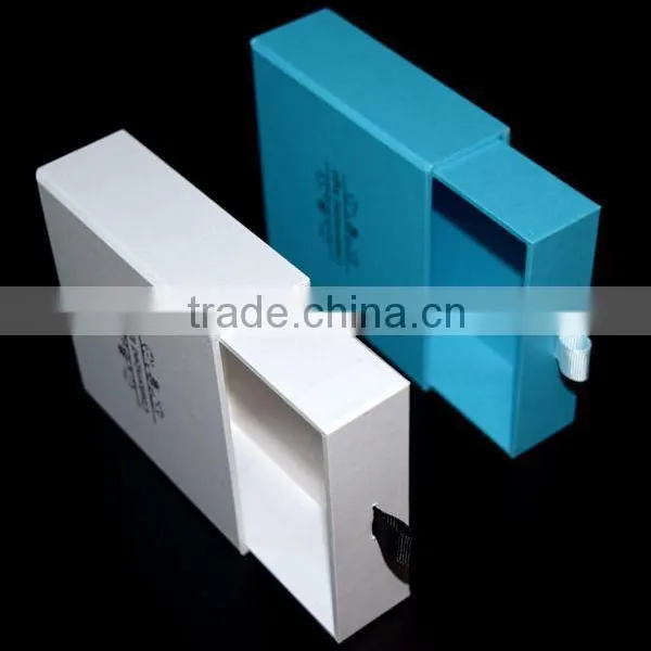Drawer Style White Blue Cell Phone Case Packaging Box photo-5