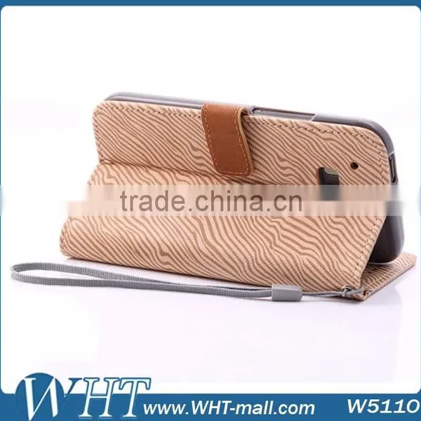 For HTC One 2 M8 Leather Case Zebra Luxury Mobile Phone Accessories photo-2