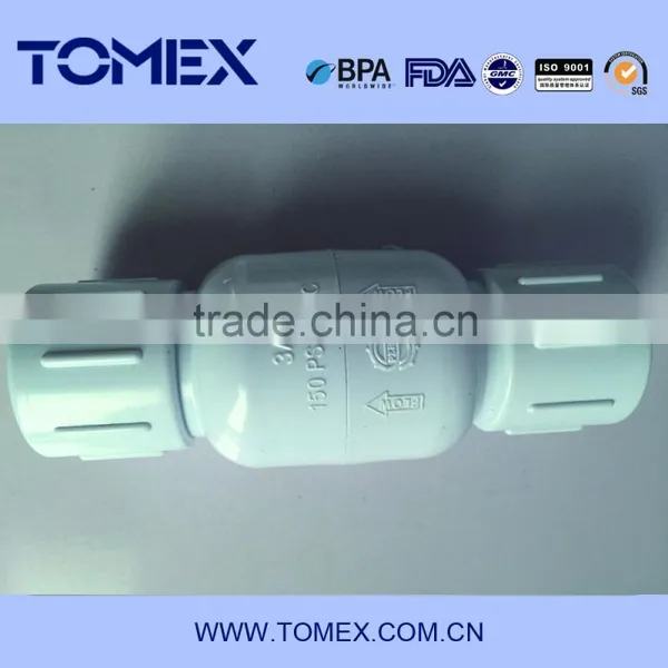 Factory Selling Cheaper Plastic PVC Spring Check Valve 1/2" Size photo-3