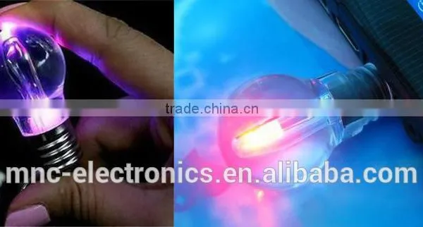 Stock Product Colorful Led Light Custom Logo Printing Full Capacity Bulb Shape Usb Flash Pen Drive Supplier's Choice