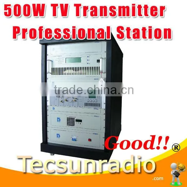TV518A-500W UHF All Solid State Wireless Analog TV Signal Broadcast Transmitter TV Station Broadcasting Equipment