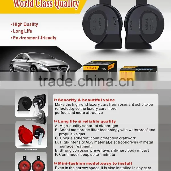 K85 Disk Shaped Magic Voice Waterpoof DC12V 110dB Moto Speaker Environment Health Red Auto Parts Eletcric Car Horn photo-3