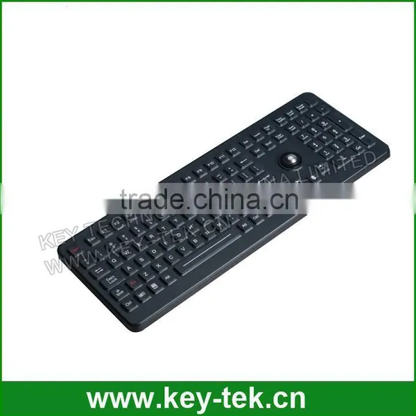 Silicone Industrial Medical Keyboard With Washable Optical Trackball photo-2
