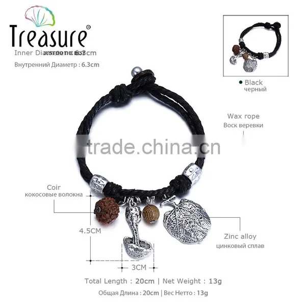 Fashion Jewelry Vintage Newest Design Handmade Black Ribbon and Silver Plated Pendant photo-6