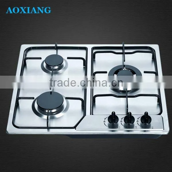 Built-in SST 3 Ring Burner with Knobs Gas Hobs / Gas Stove / Gas Cooker XLX-613S-I