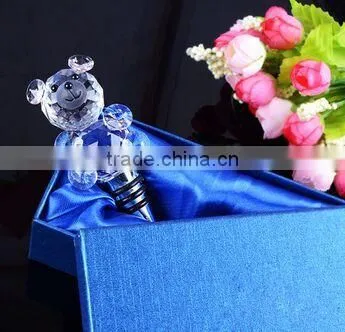 Cheap And High Quality Crystal Animal Wine Bottle Stopper