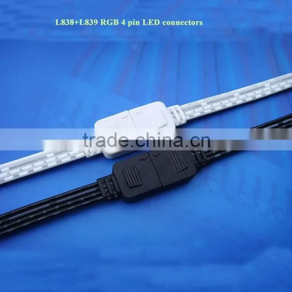 24V 4 Pin 2.54 Pitch LED Male / Male Adapter Flexible Connector for Use RGB LED Strips photo-6