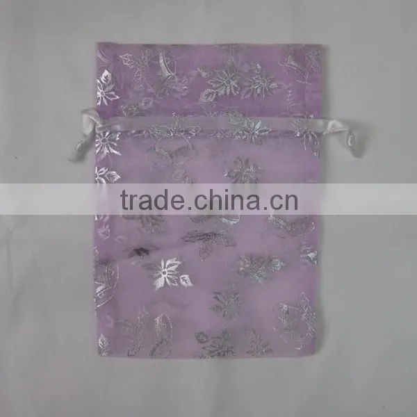 HOT SALE Silk Screen Printing Red Wedding Organza Bag photo-2