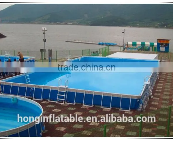 Hot Selling Metal Frame Rectangular Swimming Pool Inflatable photo-2