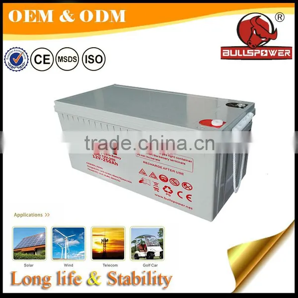 12 Years Float Life Renewable Energy Agm 12 Volt Deep Cycle Battery photo-6