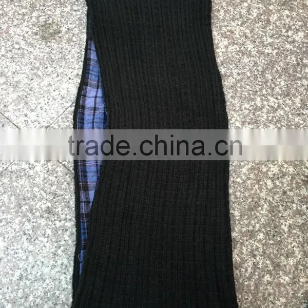 Stock Item Wholesale Men's Autumn Winter Reversible Plaid Loop Scarf