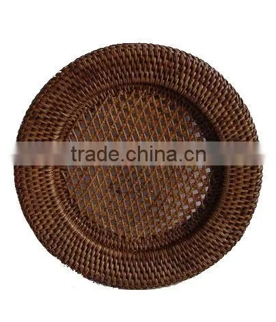 Round Rattan Basket Tray photo-3