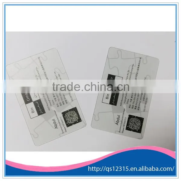 4 Color Offset Printing Customized Printed Transparent Plastic Pvc Business Card photo-5
