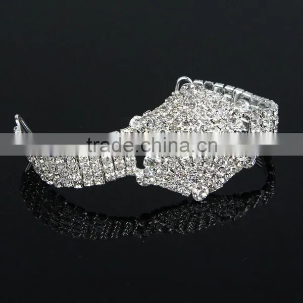 High Quality Sexy Crystal Rhinestone Bikini Connectors For Swimwear 14*3.6cm photo-3