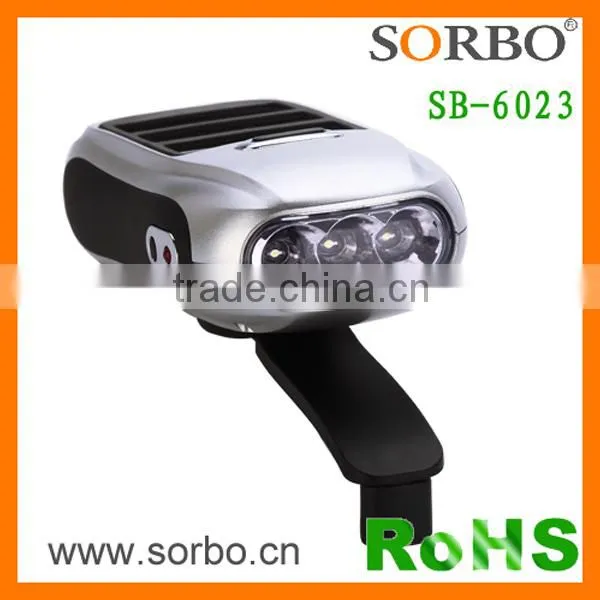 HandCrank Dynamo LED Torch Light / Solar LED Flashlight 3 LEDs Flashlight photo-6