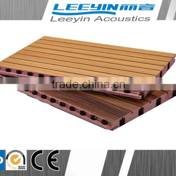 Wooden Acoustic Tongue and Groove Wall Panels for Soundproofing photo-3