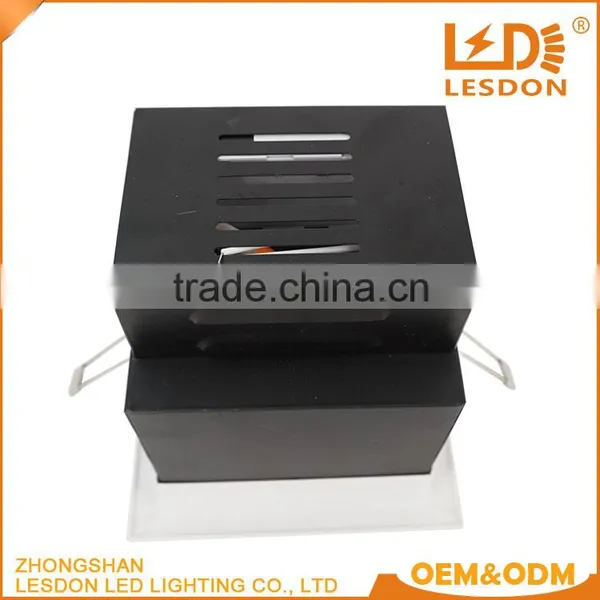 New Design Professional Dimbal Square 12w 15w Cob Led Grille Downlight photo-5