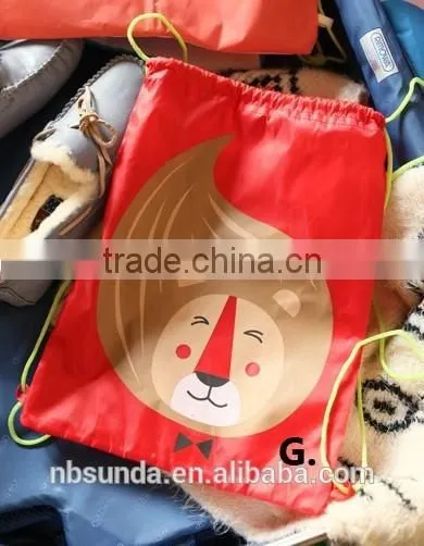 Printing Cartoon Good Quality Cheap Price Nylon Drawstring Bag photo-4