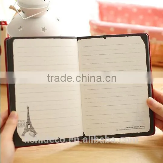 High Quality Eiffel Tower Blank Notebook Hardcover Blank Notebook Cheap Bulk photo-3
