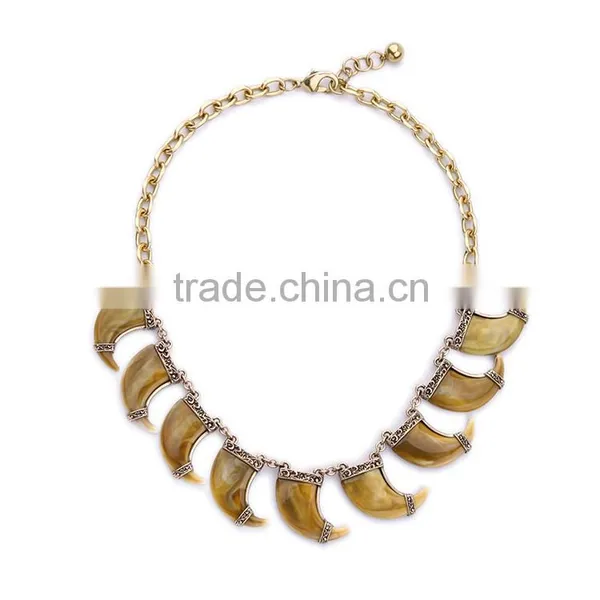 Cheap Wholesale Jewelry 2016 Latest Design Resin Pendant Necklace Multiple Pendants Necklace photo-2