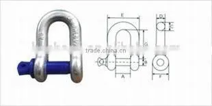 High Quality Drop Forged Bolt Type Dee Shackle photo-2