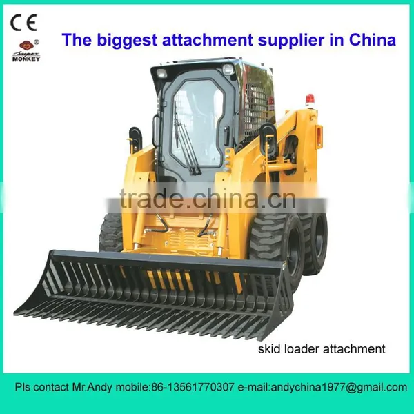 Skid Steer Loader Attachment Rock Bucket