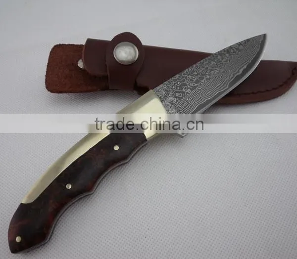 OEM Imported Damascus Blade Hunting Knife photo-2