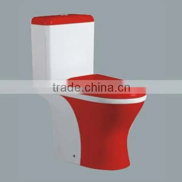 Bathroom Design Two Piece Ceramic Colored Toilet photo-5