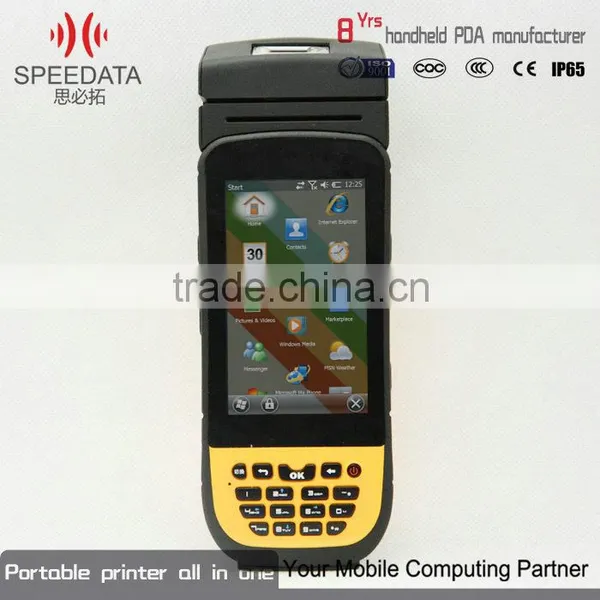 Window 6.5 Mobile Phone Printer Barcode Scanner Android4.0 Handheld Smart Phone Reader Terminal Portable Printer Oem Odm photo-4