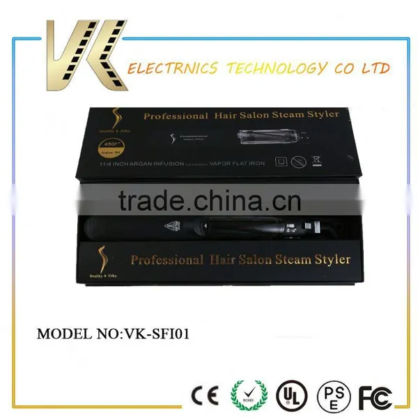 Best Selling PTC Heater Type and Tourmaline Ceramic Material Hair Straightener Steam photo-6